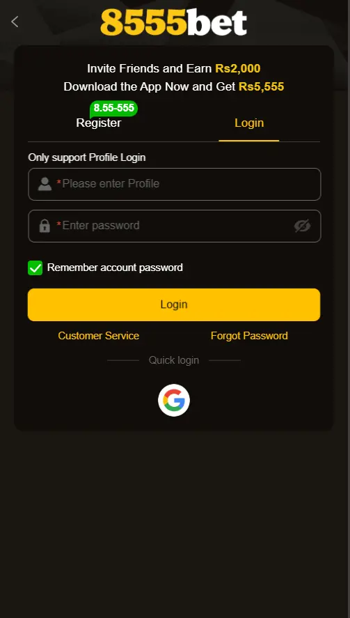 8555 Game Login