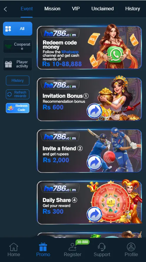 He786 Game Bonus