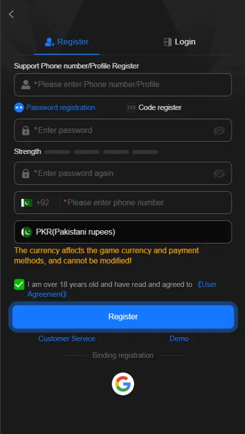 8W Game Register